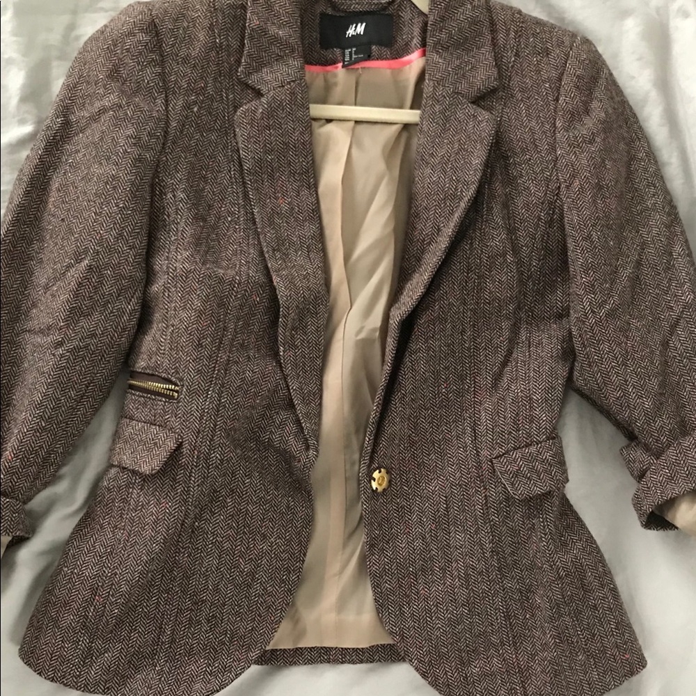 H&M tweed blazer